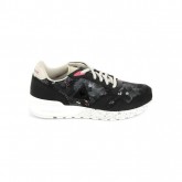 Le Coq Sportif Omega X Floral Noir Imprimé - Chaussures Baskets Basses Femme Paris Boutique